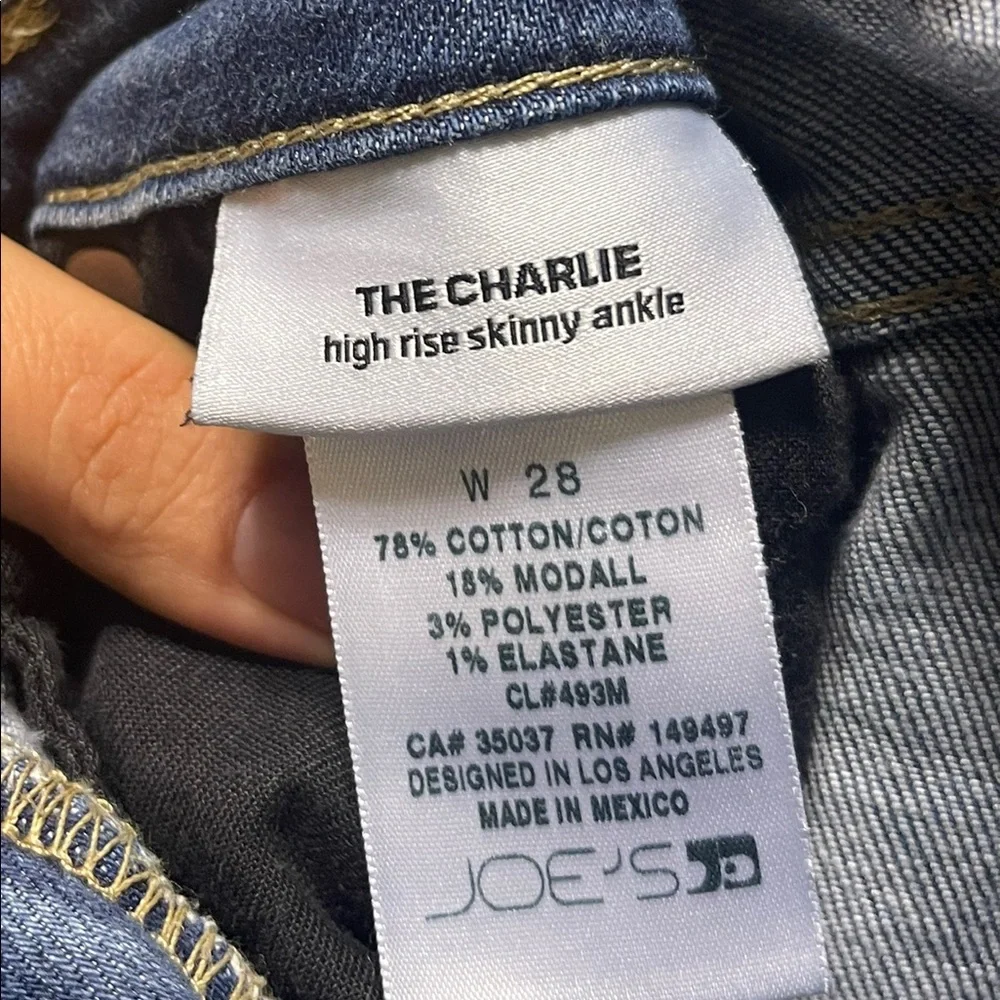 Joes jeans the Charlie high rise skinny ankle‎ size 28 medium wash denim jeans